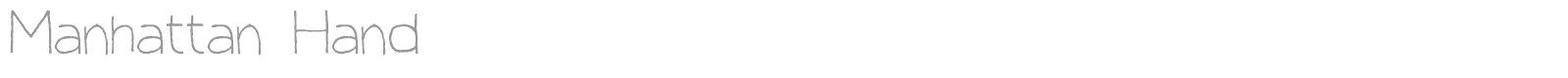 Manhattan Hand font preview